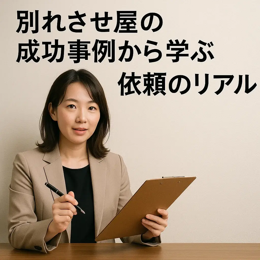 別れさせ屋がターゲットの感情に揺さぶりをかける場面のイラスト